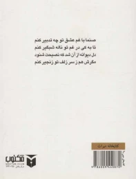کتاب دیوان حافظ (جیبی) (تحریر) - back