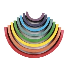 رنگین کمان چوبی 8 قطعه 8 رنگ مونته سوری چوب روس - back
