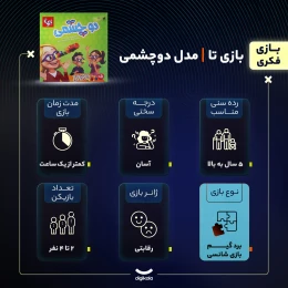 بازی فکری بازی تا مدل دوچشمی - back