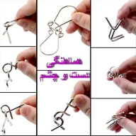 بازی فکری میخ جادوئی فکری و فلزی مجموعه 6 عددی - تصویر 4