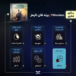 بازی فکری مدل 7Wonders duel - back