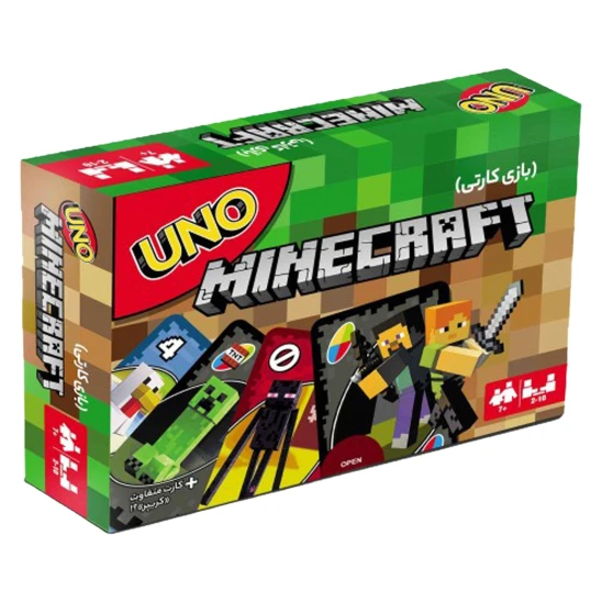 بازی فکری اونو ماینکرفت uno mincraft