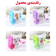 تراش رومیزی مخزن‌دار طرح Happy Day رنگ بنفش - تصویر 3