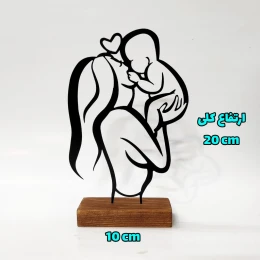 تندیس نیتا متال طرح مادر و کودک - back