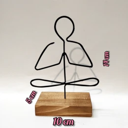 تندیس نیتا متال طرح یوگا - back