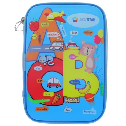 جامدادی لایت استار کد 8014 مدل ABC رنگ آبی روشن - front