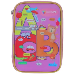 جامدادی لایت استار کد 8014 مدل ABC رنگ بنفش روشن - front