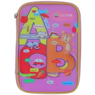 جامدادی بنفش روشن مدل ABC کد 8014 - تصویر 1