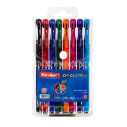 خودکار رنگی پارسی کار کد JM-102-8 بسته  8 عددی - front