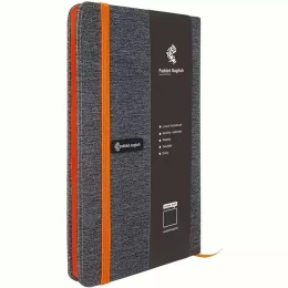 دفتر یادداشت پدیده نقش مدل پارچه ای کبریتی نارنجی - front
