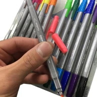 روان‌نویس 12 رنگ دوسر مدل Brush Marker Fine Liner - تصویر 3