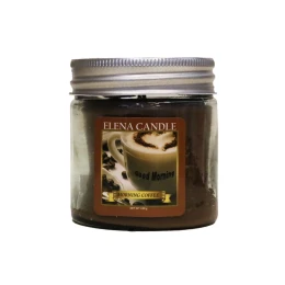 شمع لیوانی النا مدل قهوه صبحگاهی کد 120g - front