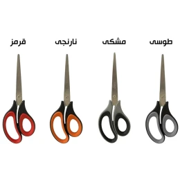 قیچی بیک مدل آفیس لاین گریپ دار Office line رنگ نارنجی - back