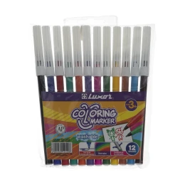 ماژیک 12 رنگ لاکسر مدل Coloring Marker - front