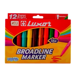 ماژیک رنگ آمیزی لاکسر مدل broadline بسته 12 عددی - front