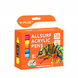 ماژیک رنگ آمیزی وای پلاس مدل ACRYLIC بسته 16 عددی - front