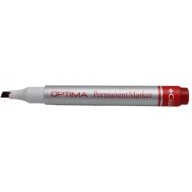 ماژیک قرمز پاک‌نشو نوک‌تخت مدل Optima - تصویر 1