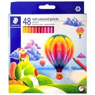 مداد رنگی 48 رنگ Soft coloured pencils طرح بالن‌ها 143C48LJ - تصویر 1