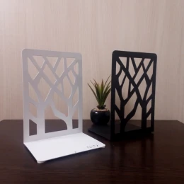 نگهدارنده کتاب نیتا متال طرح درختی سفید - back