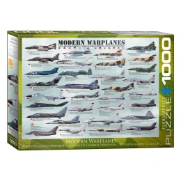 پازل 1000 تكه يوروگرافيكس پازلز طرح جنگنده‌هاي مدرن MODERN WARPLANEES  كد 0076 - front