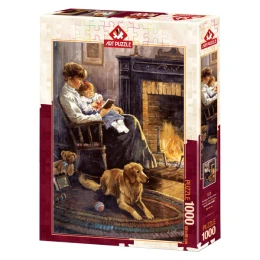پازل 1000 تکه آرت پازل طرح داستان نوستالژیک قبل از خواب Nostalgia bedtime story كد 5173 - front