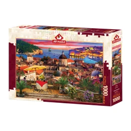 پازل 1000 تکه آرت پازل طرح شهر دوبرونيک Dubrovnik كد 5178 - front