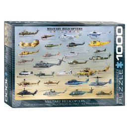 پازل 1000 تکه یوروگرافیکس پازلز طرح Military Helicopters کد 0088 - front