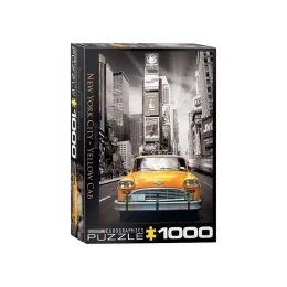 پازل 1000 تکه یوروگرافیکس پازلز طرح تاکسی زرد نیویورک New York City Yellow Cab کد 6000-0657 - front