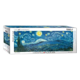 پازل 1000 تکه یوروگرافیکس پازلز طرح شب پرستاره Starry Night کد 5309 - front