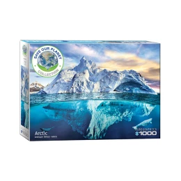 پازل 1000 تکه یوروگرافیکس پازلز طرح منجمد شمالی Artic کد 5539 - front
