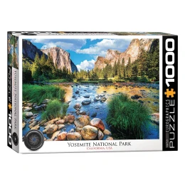 پازل 1000 تکه یوروگرافیکس پازلز طرح پارک ملی کالیفرنیا Yosemite National Park California کد 0947 - front