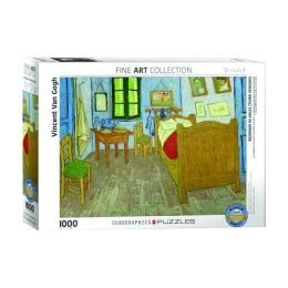 پازل 1000 تکه یوروگرافیکس پازلز مدل اتاق خواب در آرل Bedroom in Arles كد 6000-0838 - front