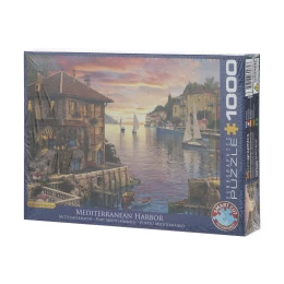 پازل 1000 تکه یوروگرافیکس پازلز مدل بندر مدیترانه Mediterranean Harbor کد 6000-0962 - front
