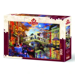 پازل 1500 تکه آرت پازل طرح پل ریالتو ونیز Railto Bridge Venice كد 5372 - front