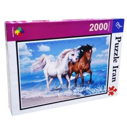 پازل 2000 تکه ایران پازل طرح دو اسب کد 33 - front