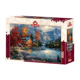پازل 3000 تکه آرت پازل طرح انعکاس پاییز Autumn Reflection كد 5523 - front