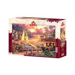 پازل 3000 تکه آرت پازل طرح دریای طلایی The golden sea كد 5524 - front