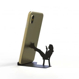 پایه نگهدارنده گوشی موبایل و تبلت نیتا متال طرح دخترک - back