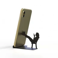 پایه نگهدارنده گوشی موبایل و تبلت طرح دخترک - تصویر 3