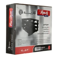 كازيه 3 طبقه 2 وضعيتی JM 313 رنگ مشکی - تصویر 2