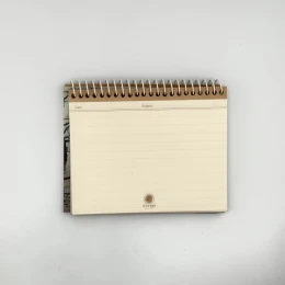 دفتر یادداشت 11*14 خط دار سیمی سلفون کد 004 - back