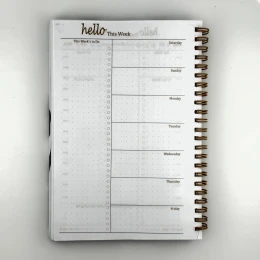 دفتر برنامه‌ریزی روزانه تودو لیست To-Do List  hello day 1970 (کد 525) همیشه - back