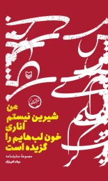 کتاب من شیرین نیستم اناری خون لب‌هایم را گزیده است - front